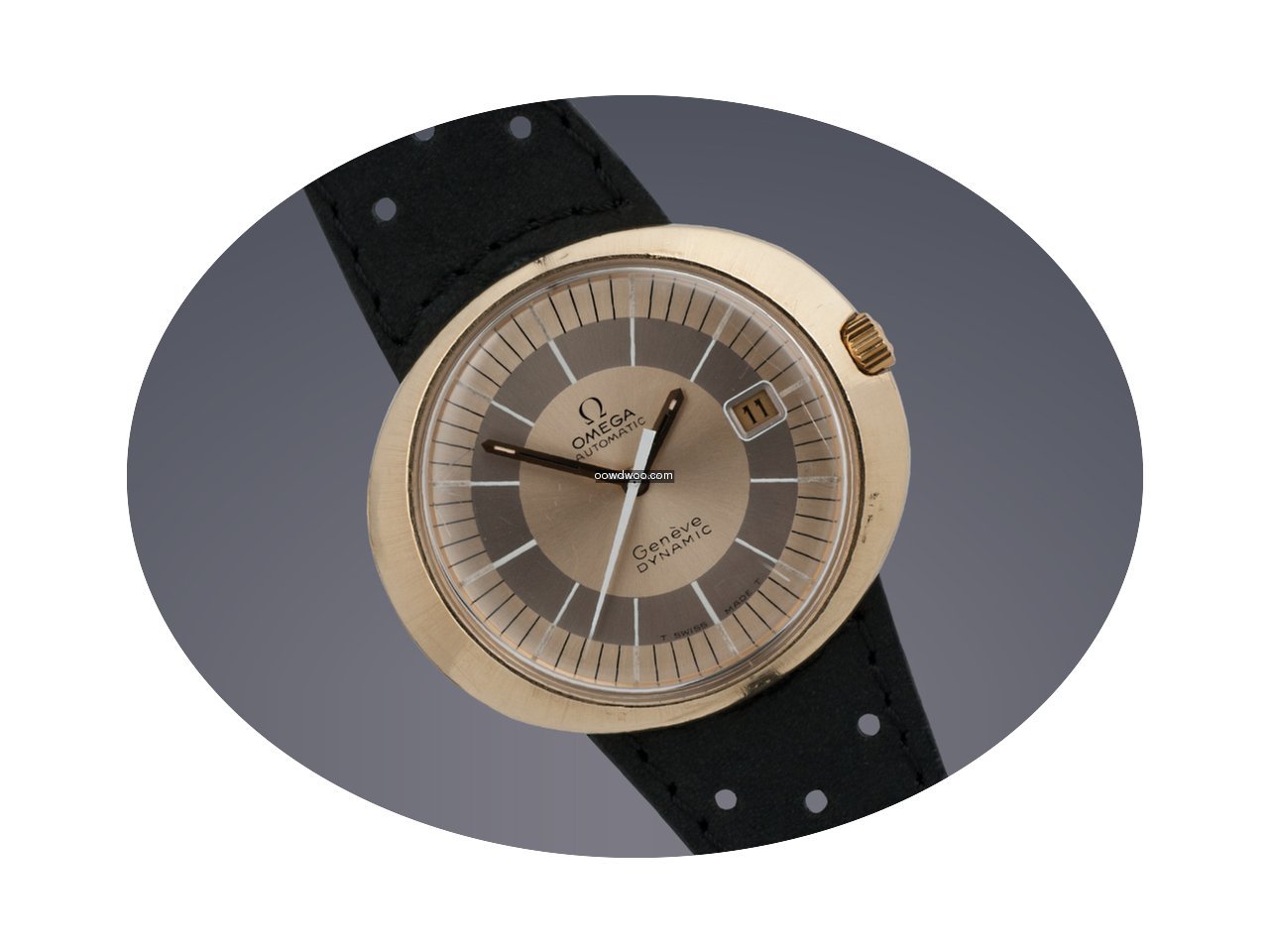 Omega Dynamic Geneve gold plated automat...