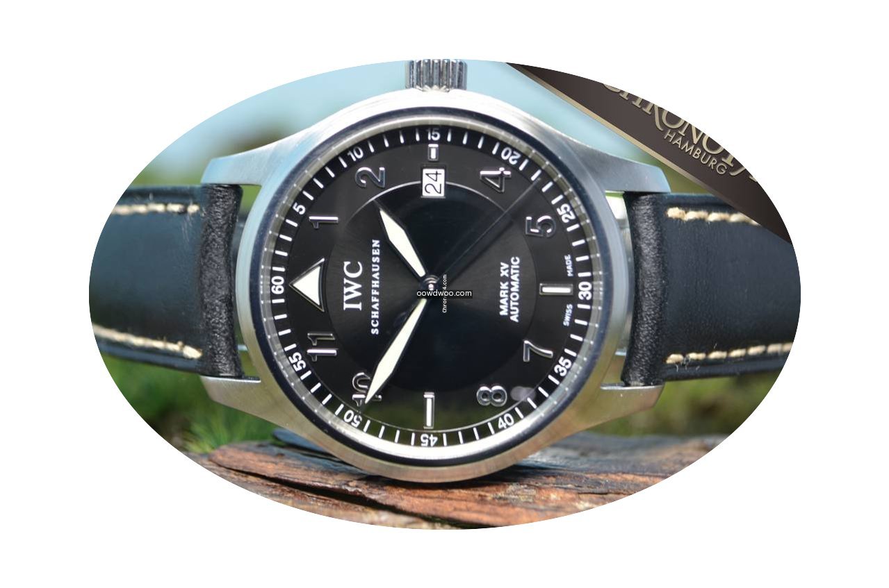 IWC 38mm Flieger Pilot Mark XV Automatic...