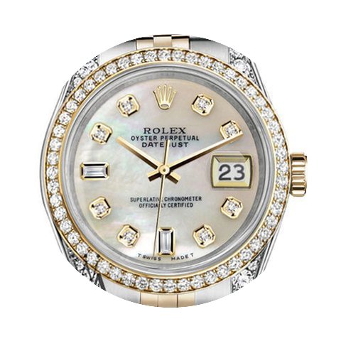 Rolex Stainless Steel And Gold 36 Mm Dat...