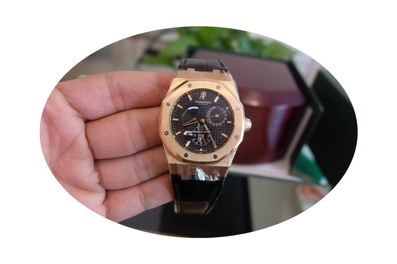 Audemars Piguet royal oak dual time rose...
