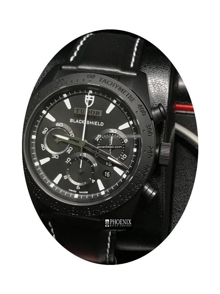 Tudor Black Shield 4200CN Leather...