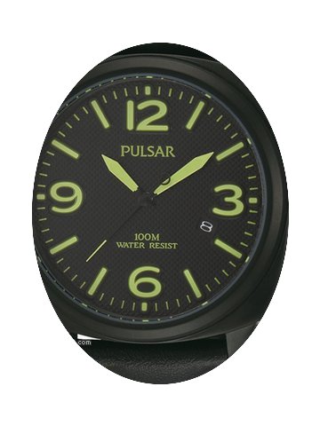 Pulsar PS9199X1 Herrenuhr schwarz gruen ...