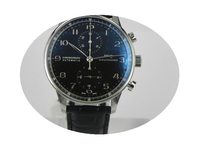 IWC PORTOGHESE PORTUGUESE BLACK DIAL...