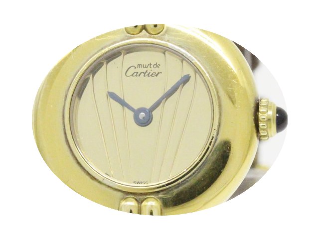 Cartier Vermeil 925 Gold Plated Leather ...