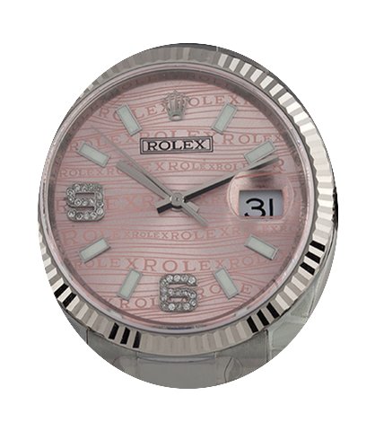 Rolex DateJust 36mm Steel Salmon Dial Di...