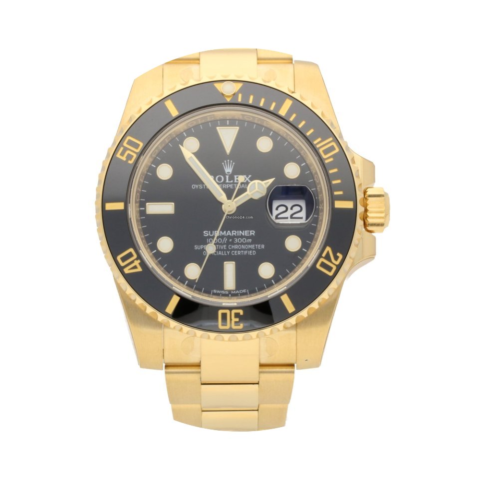 Rolex Submariner 116618LN - Gents 18ct G...