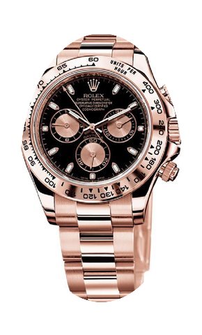 Rolex Daytona 116505 Rose Gold Black Dia...