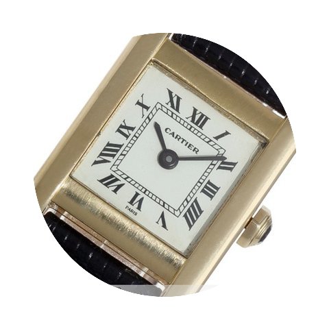 Cartier Tank Gelbgold Quarz...