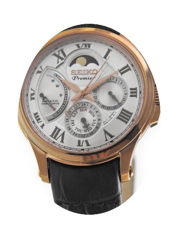 Seiko PREMIER KINETIC DIRECT DRIVE MOON ...