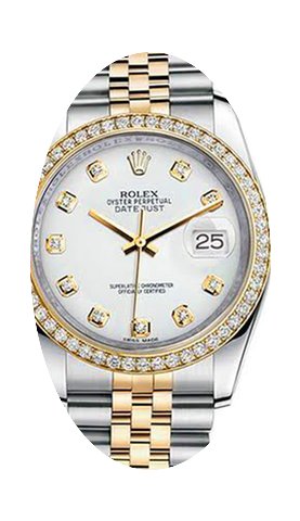Rolex New Style Datejust Two Tone Custom...