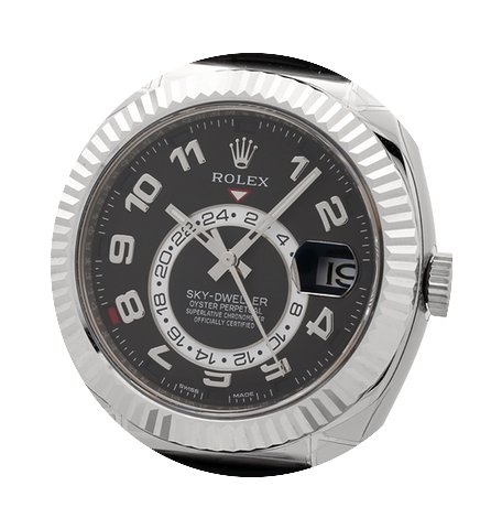 Rolex Sky-Dweller 18k White Gold Black D...