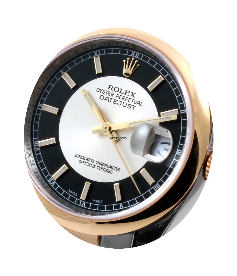 Rolex 36mm 18K/SS Datejust Tuxedo Dial 1...