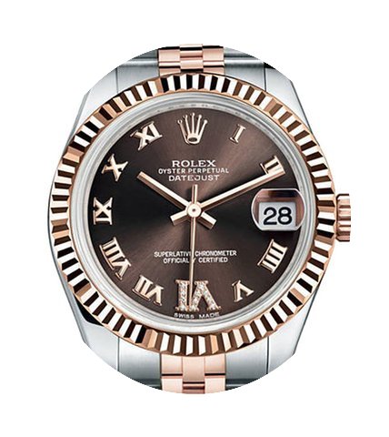 Rolex Datejust Lady Chrocolate Diamond D...
