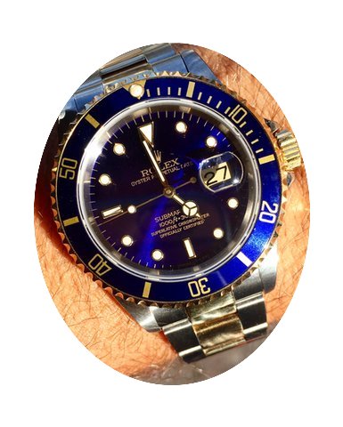 Rolex Submariner Date Or/acier cadran bl...