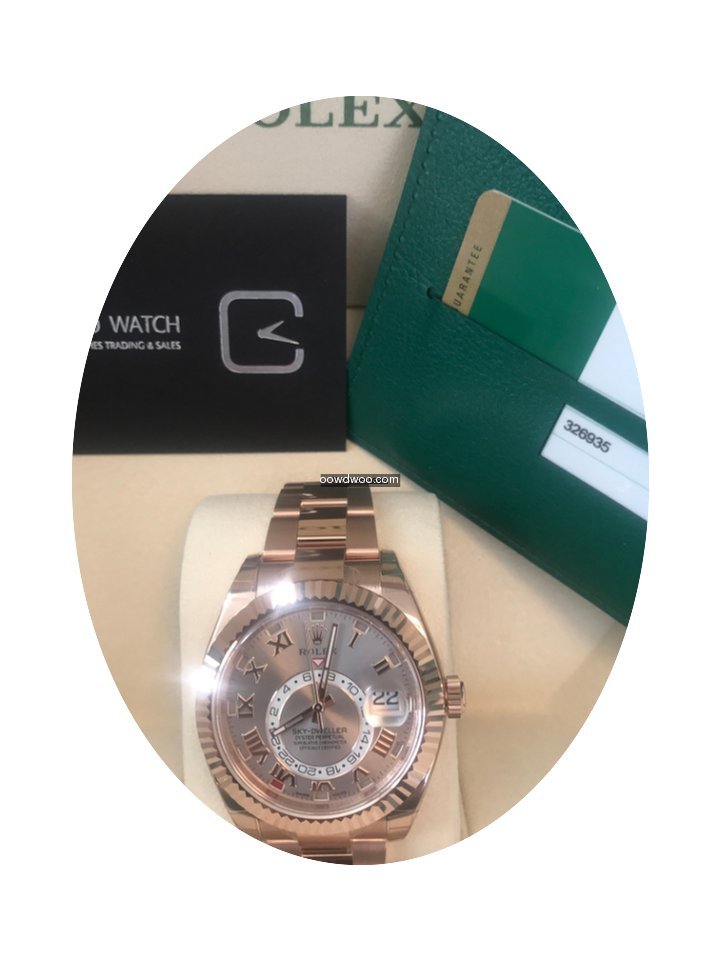 Rolex Sky Dweller All Rose Gold...