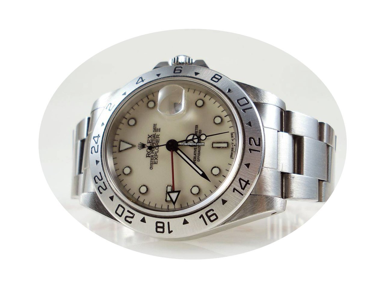 Rolex Explorer II 16570 CREME IVORY Dial...