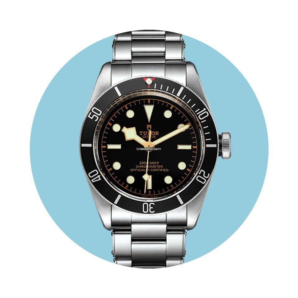 Tudor Heritage Black Bay schwarz Stahlba...