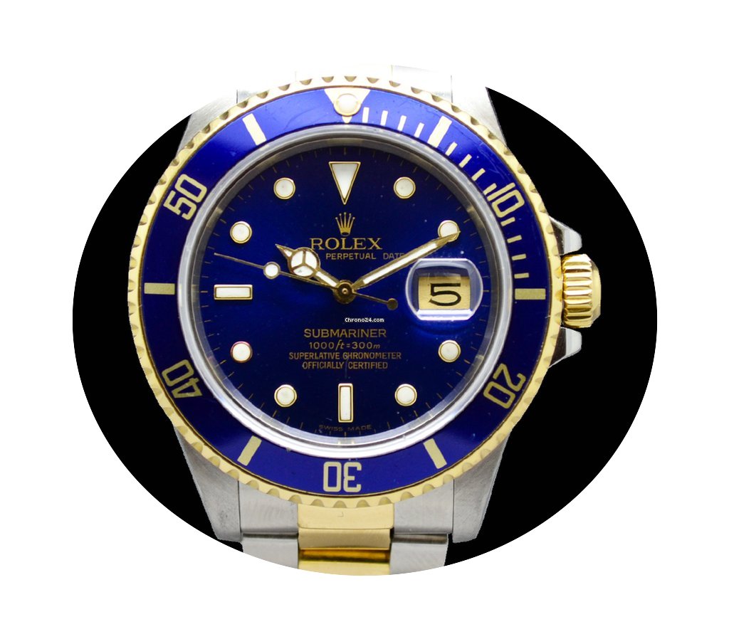 Rolex Submariner 16803 Steel Gold...
