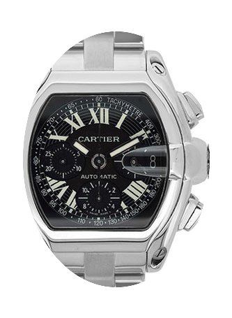 Cartier stainless steel Roadster XL Chro...