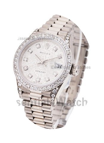 Rolex Used White Gold 26mm President wit...