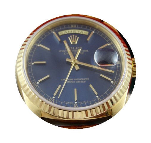 Rolex Day Date 18238 Double QuickSet blu...