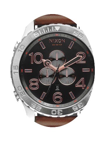 Nixon A124-2064 51-30 Chrono Leather Gra...