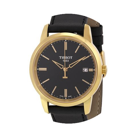 Tissot Classic Dream Black Dial Black Le...