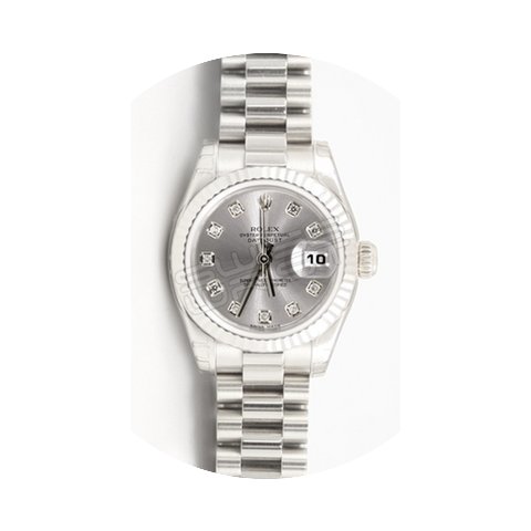 Rolex President 179179 Lady's 18K White ...