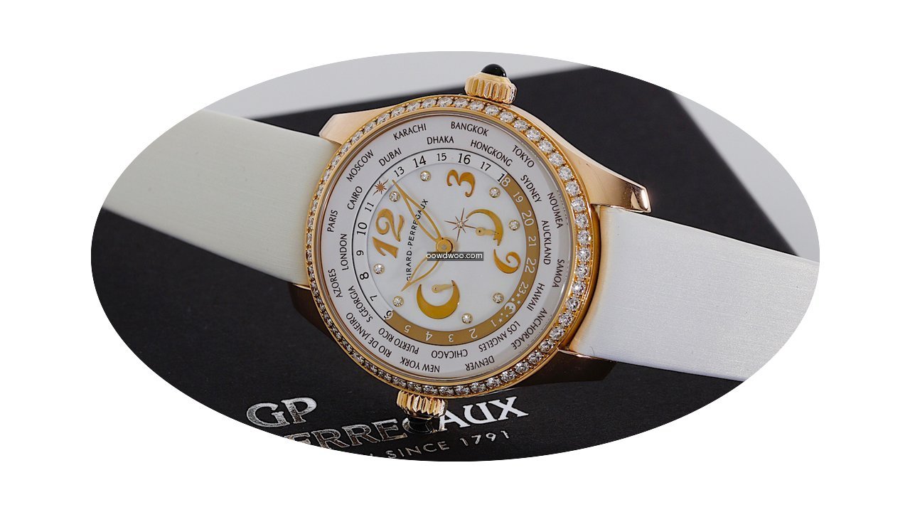 Girard Perregaux WW.TC Lady Rose gold di...