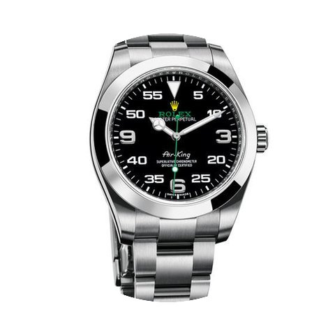 Rolex Air King Black Dial Stainless Stee...