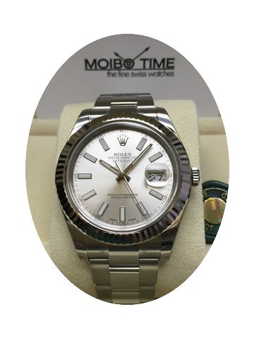 Rolex Datejust II Silver Index Dial Whit...