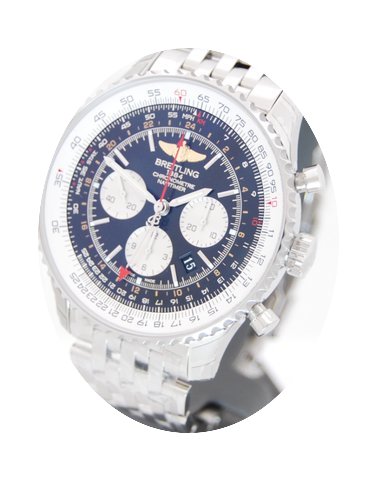 Breitling Navitimer GMT Stahlband Box &a...