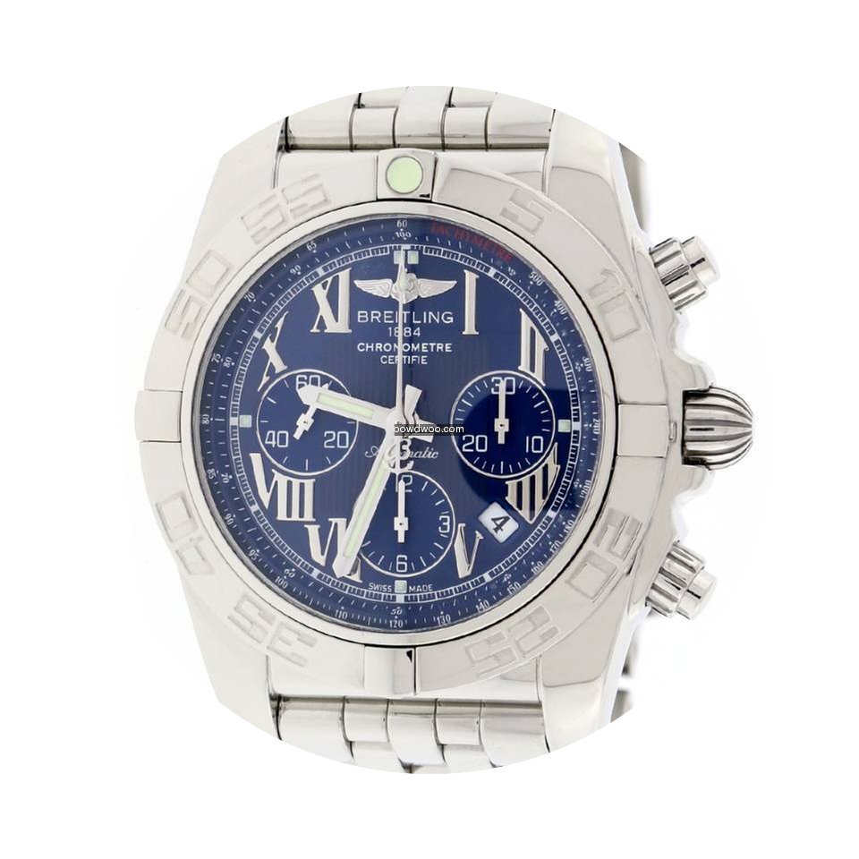 Breitling Chronomat B01 44 Blue Roman Di...