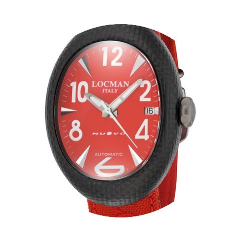 Locman Nuovo Carbonio Automatic Red Dial...