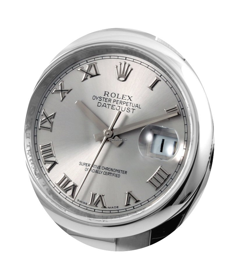 Rolex SS 36mm Datejust Slate Roman Inner...