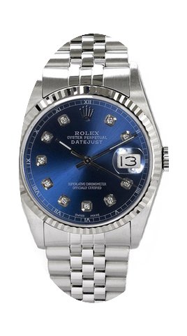 Rolex Men's Datejust Stainless Steel Cus...