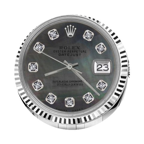 Rolex Men`s Rolex 36mm Datejust Black Mo...