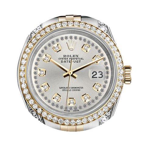 Rolex Stainless Steel And Gold 36 Mm Dat...