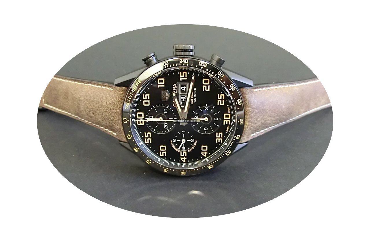 TAG Heuer Carrera Cal 16 Day-Date Titani...