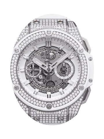 Hublot King Power Unico Titan White Diam...