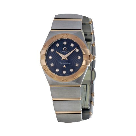 Omega Constellation Blue Diamond Dial St...