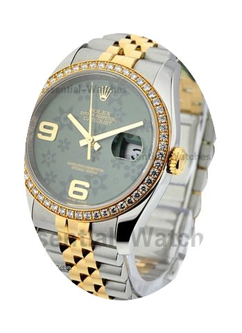 Rolex Used Datejust 36mm 2 Tone with Dia...