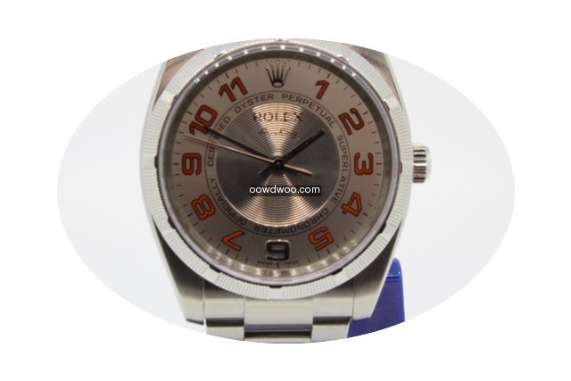 Rolex Airking 114210 Orange Arabic Dial ...