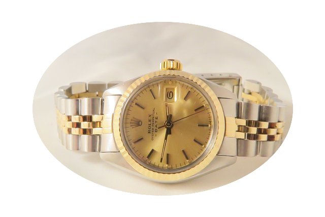 Rolex Date 18k Steel Gold Lady Jubilee...