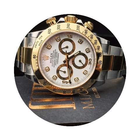 Rolex Daytona Steel & Gold White Dia...