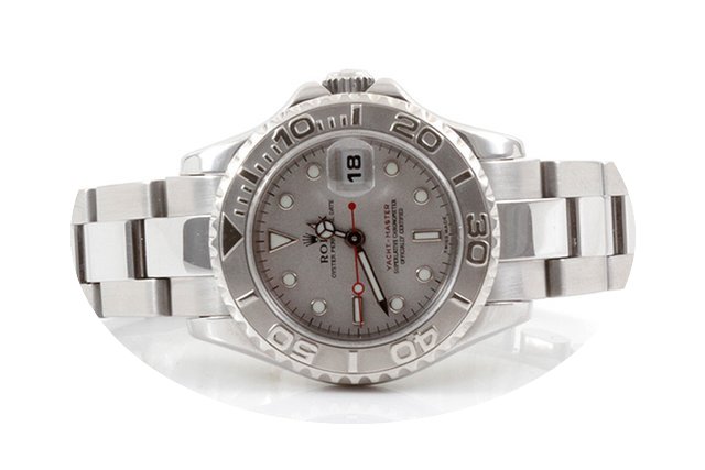 Rolex Ladies Yachtmaster - Platinum Dial...