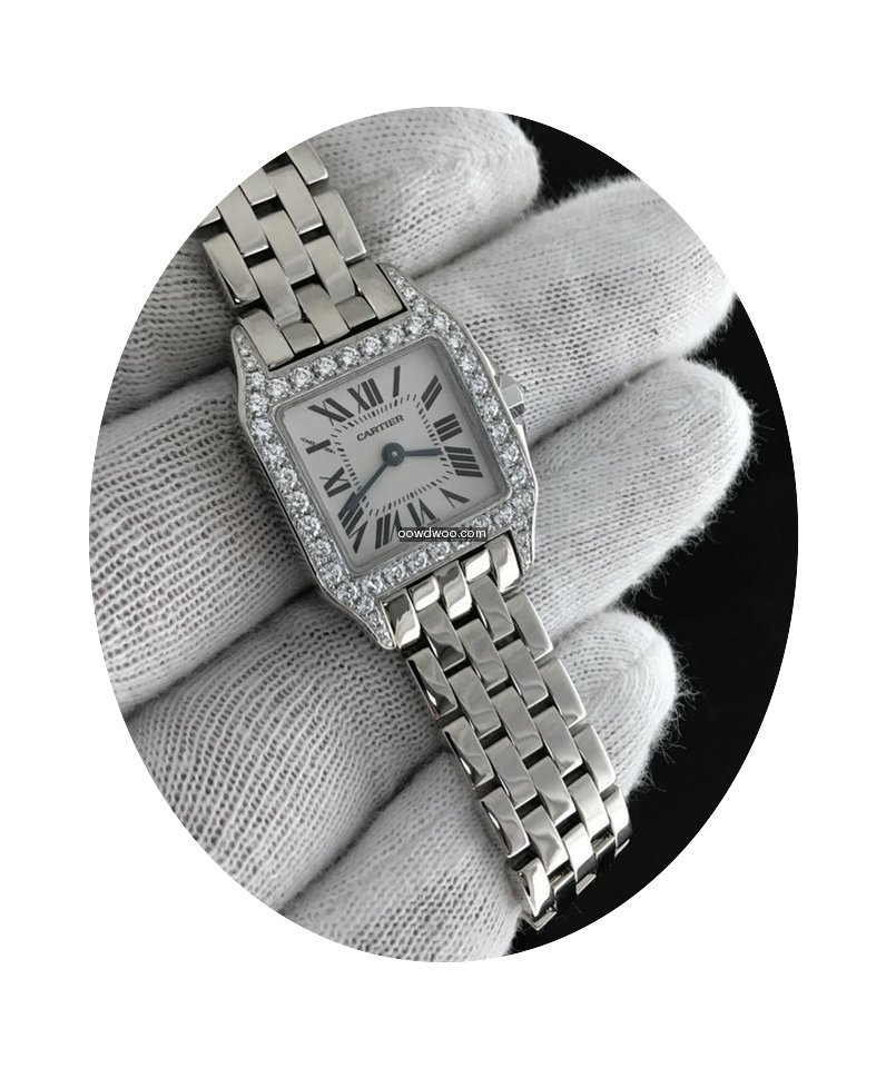 Cartier Demoiselle W/ Diamonds -18k Whit...