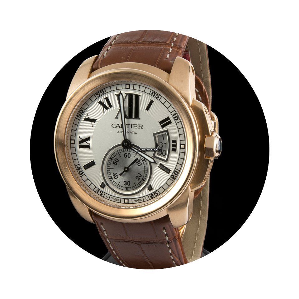 Cartier calibre de cartier rose gold...