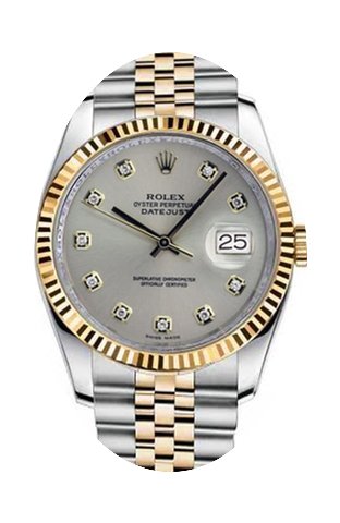 Rolex New Style Datejust Two Tone Fluted...