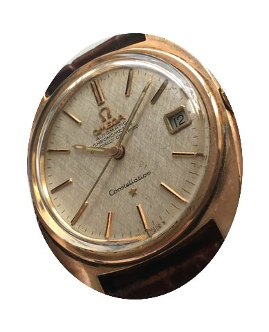 Omega Red gold plated Constellation Date...